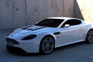 Aston Martin Vantage blanche